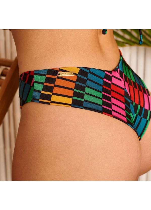 Donna Carioca - Tanga Bliss Estampa Quadriculada Estampado 3