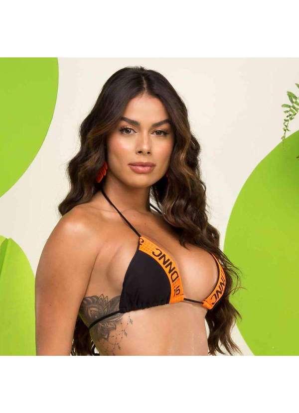 Donna Carioca - Top com Elástico Personalizado Liso Preto Preto 3