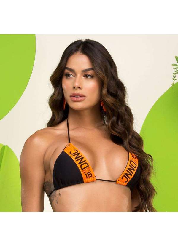 Donna Carioca - Top com Elástico Personalizado Liso Preto Preto 4