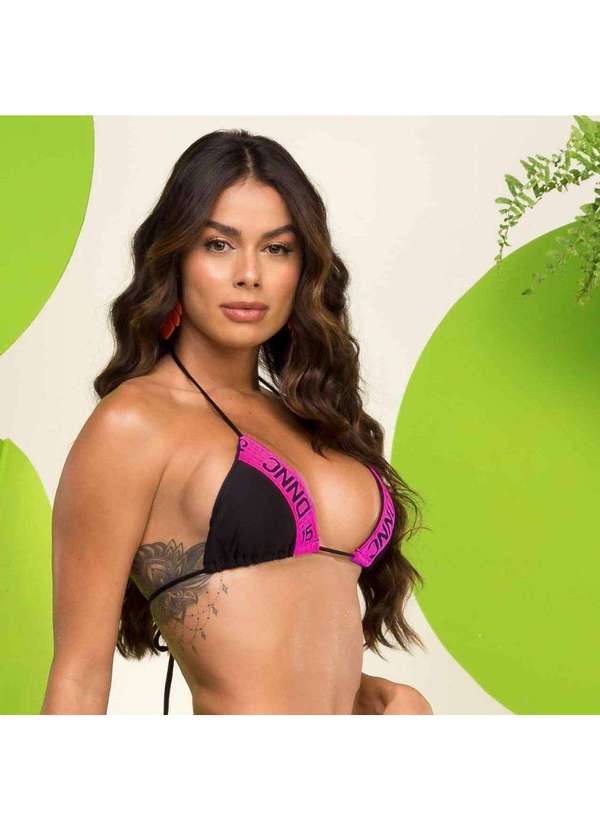 Donna Carioca - Top com Elástico Personalizado Liso Preto Preto 3