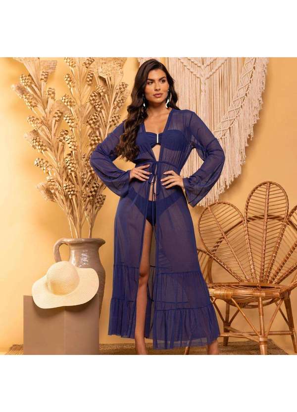 Donna Carioca - Saída de Praia de Tule Marinho Azul 3