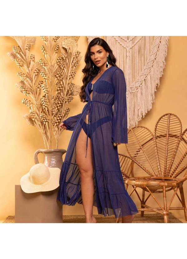 Donna Carioca - Saída de Praia de Tule Marinho Azul 4