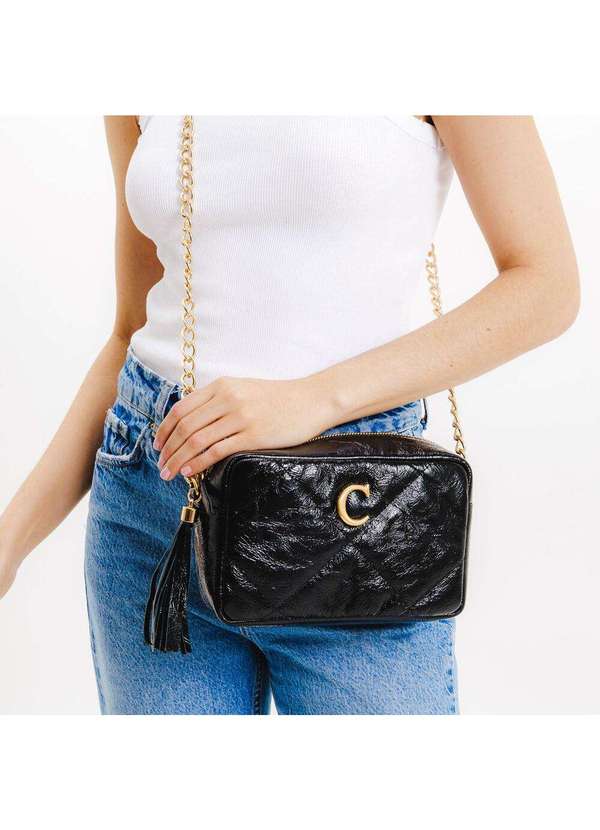 Cecconello - Bolsa Adelle Couro Cecconello C2949-1 Preto 2