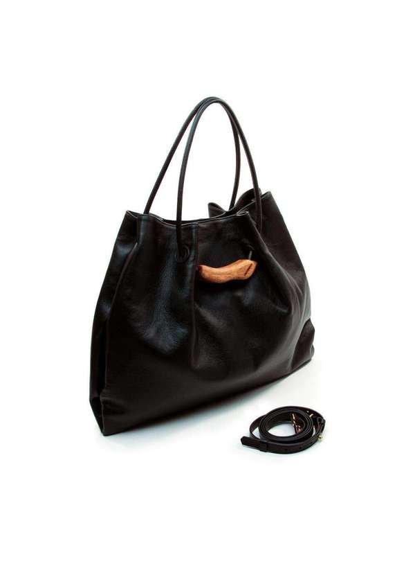 Cecconello - Bolsa Couro Cecconello C2610-1 Preto 5