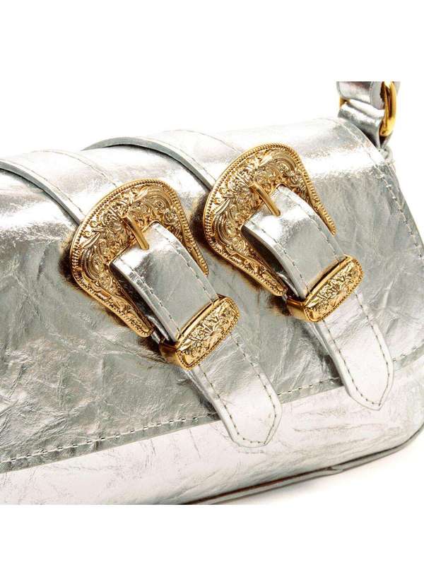 Cecconello - Bolsa Isabel Couro Cecconello C2916-8 Prata 4