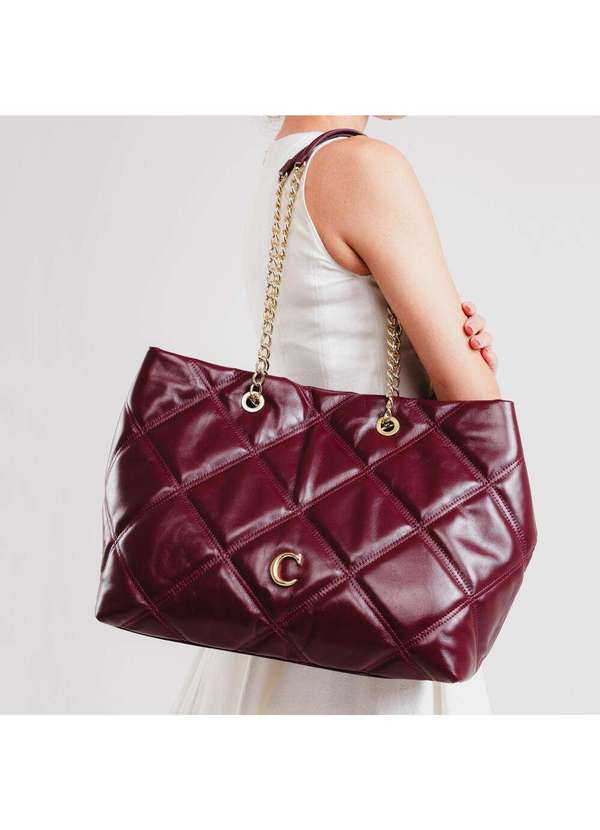 Cecconello - Bolsa Kora Couro Bordô Cecconello Css2501-8 Bordo 2
