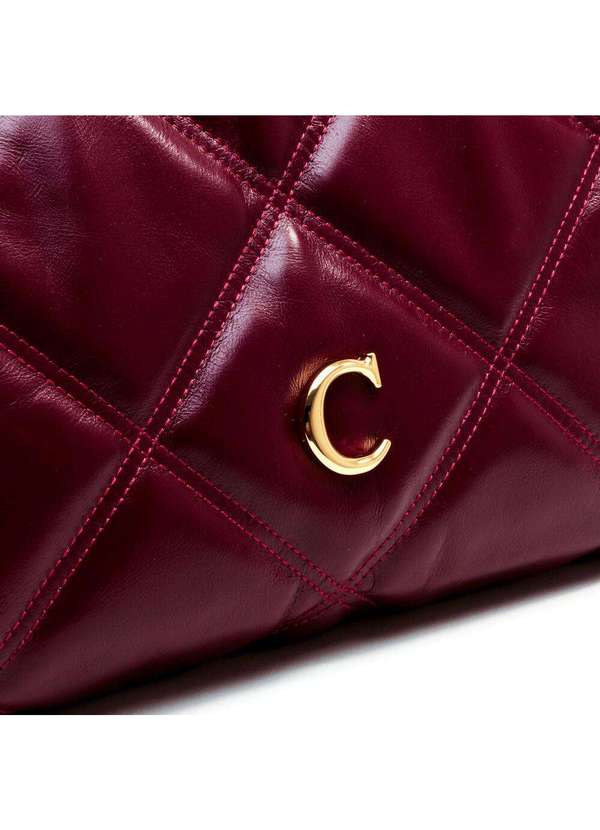 Cecconello - Bolsa Kora Couro Bordô Cecconello Css2501-8 Bordo 5