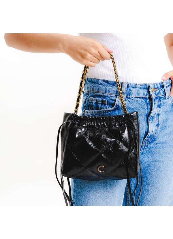 Cecconello - Bolsa Talia Couro Cecconello C2928-1 Preto 2