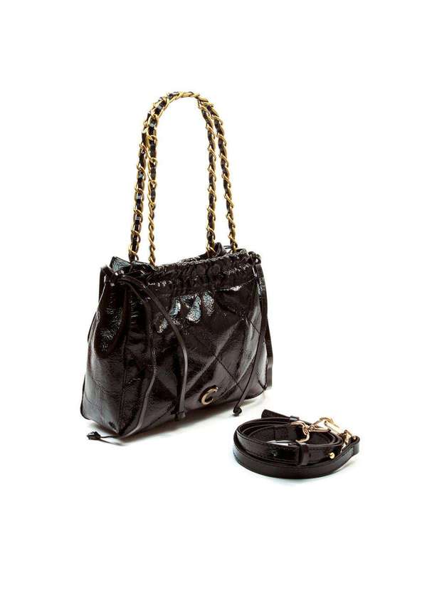 Cecconello - Bolsa Talia Couro Cecconello C2928-1 Preto 5