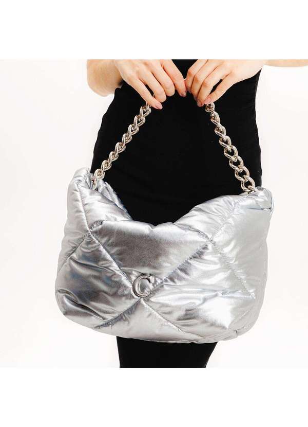 Cecconello - Bolsa Willow Couro Cecconello C2930-4 Prata 3