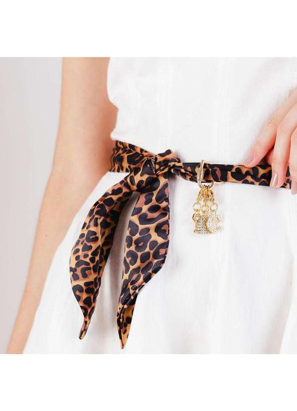 Cecconello - Charms Onça Cecconello Lenço Pingentes 2666001-4 Onça/Camel 2