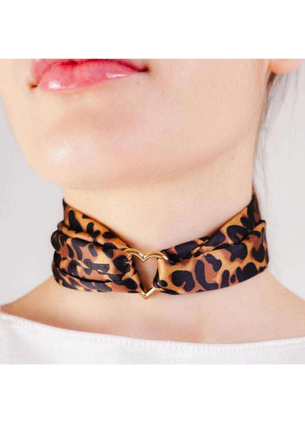 Cecconello - Charms Onça Cecconello Lenço Pingentes 2666001-4 Onça/Camel 3