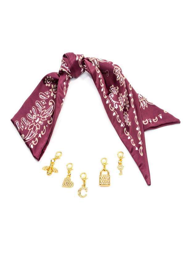 Cecconello - Charms Bordô Cecconello Lenço Pingentes 2666001-5 Bordo
