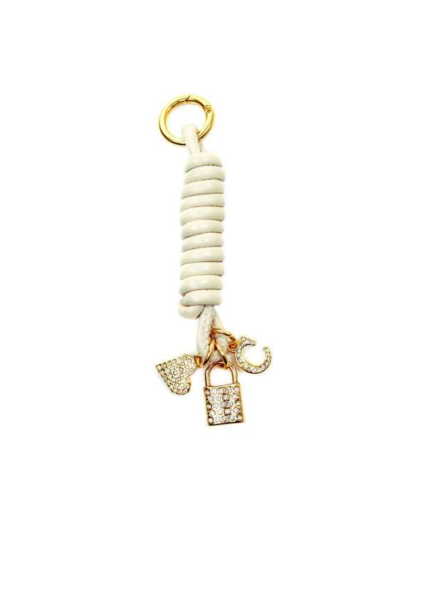 Cecconello - Chaveiro Couro Cecconello Chav01-2 Off White