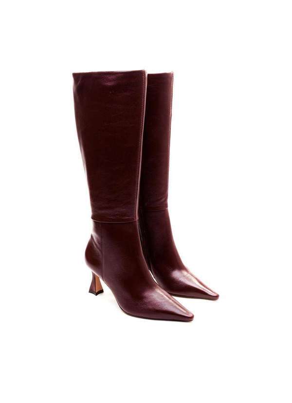 Cecconello - Bota Couro Bordô Cano Longo Cecconello 2632005-2 Bordo 5