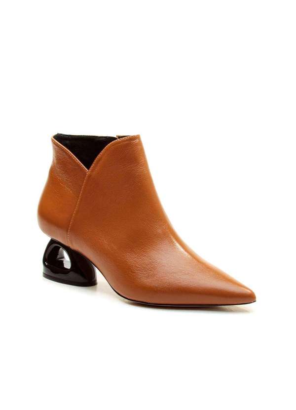 Cecconello - Bota Couro Cano Curto Cecconello 2449001-7 Marrom 2