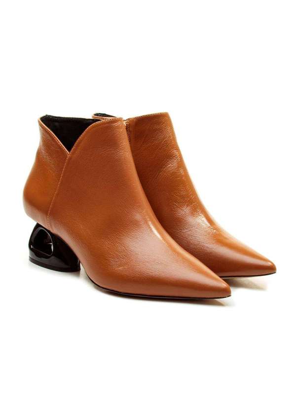 Cecconello - Bota Couro Cano Curto Cecconello 2449001-7 Marrom 4