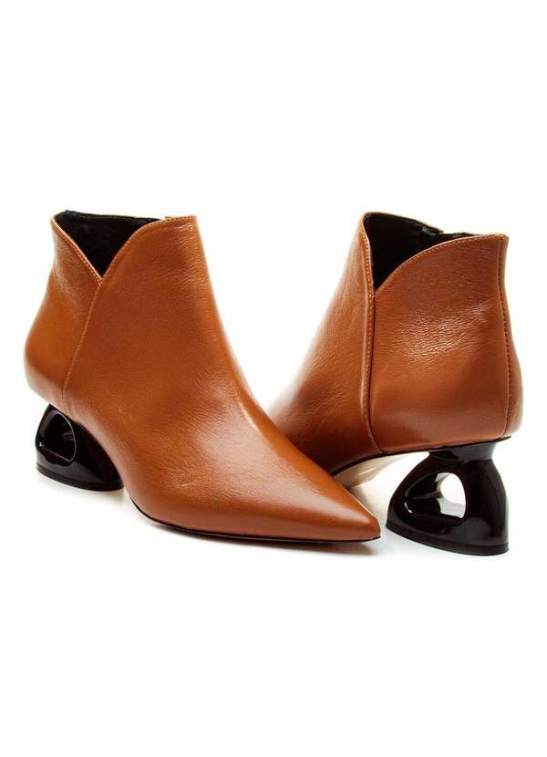 Cecconello - Bota Couro Cano Curto Cecconello 2449001-7 Marrom 5