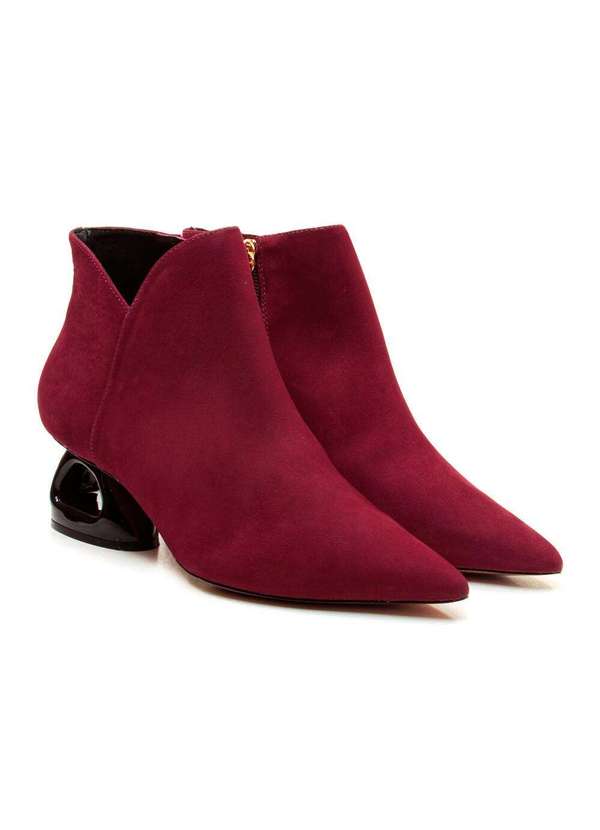 Cecconello - Bota Couro Cano Curto Cecconello 2449001-7 Vermelho 4