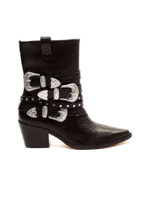 Cecconello - Bota Couro Cano Curto Cecconello 2619007-3 Preto