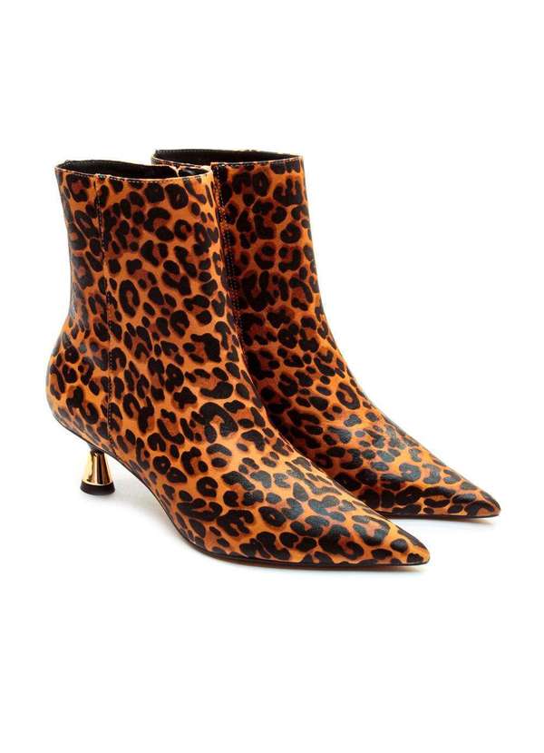 Cecconello - Bota Couro Cano Curto Cecconello 2620002-1 Onça 5