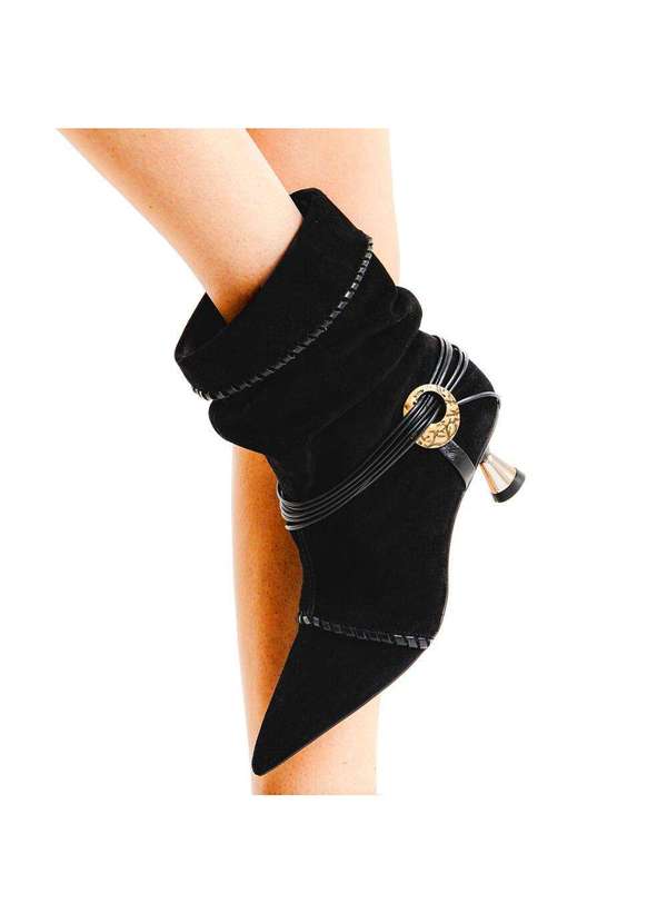 Cecconello - Bota Couro Cano Curto Cecconello 2620001-1 Preto 2