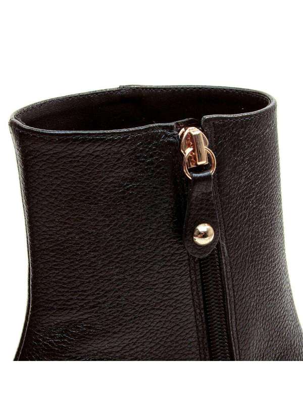 Cecconello - Bota Couro Cano Curto Cecconello 2627001-18 Preto 5