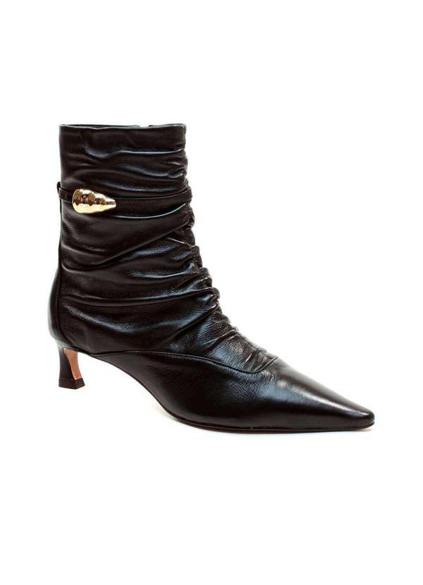 Cecconello - Bota Couro Cano Curto Cecconello 2639009-2 Preto 3