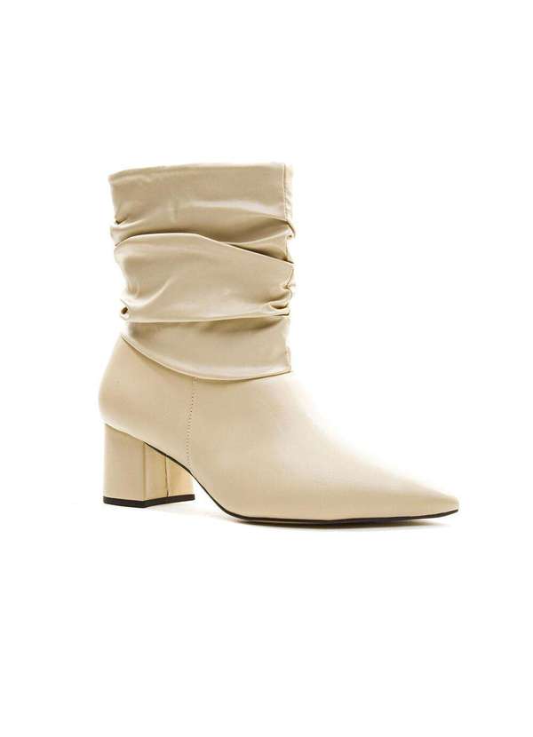 Cecconello - Bota Slouchy Cano Curto Cecconello 1905001-11 Creme 2