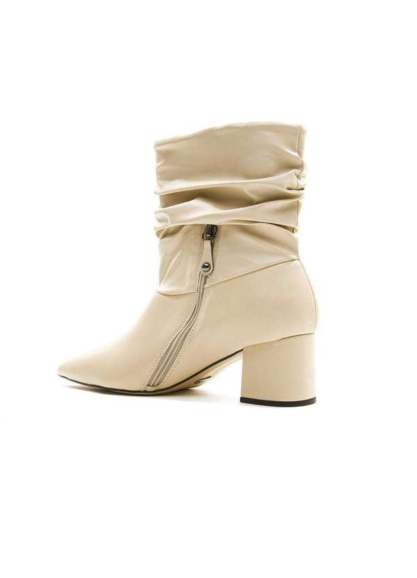Cecconello - Bota Slouchy Cano Curto Cecconello 1905001-11 Creme 3
