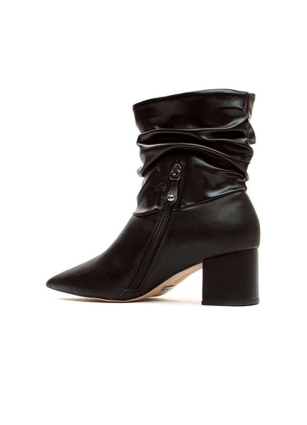 Cecconello - Bota Preta Slouchy Cano Curto Cecconello 1905001-13 Preto 3