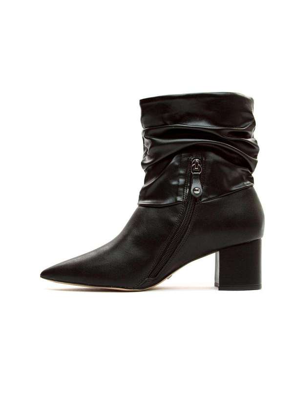 Cecconello - Bota Preta Slouchy Cano Curto Cecconello 1905001-13 Preto 4