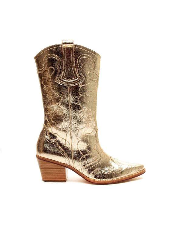 Cecconello - Bota Western C Cecconello 2260003-5 Ouro
