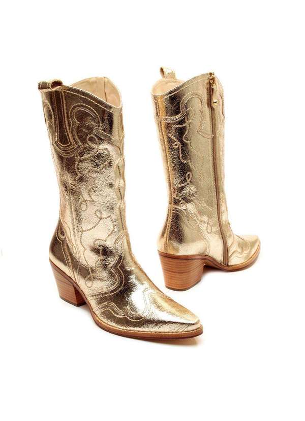 Cecconello - Bota Western C Cecconello 2260003-5 Ouro 4