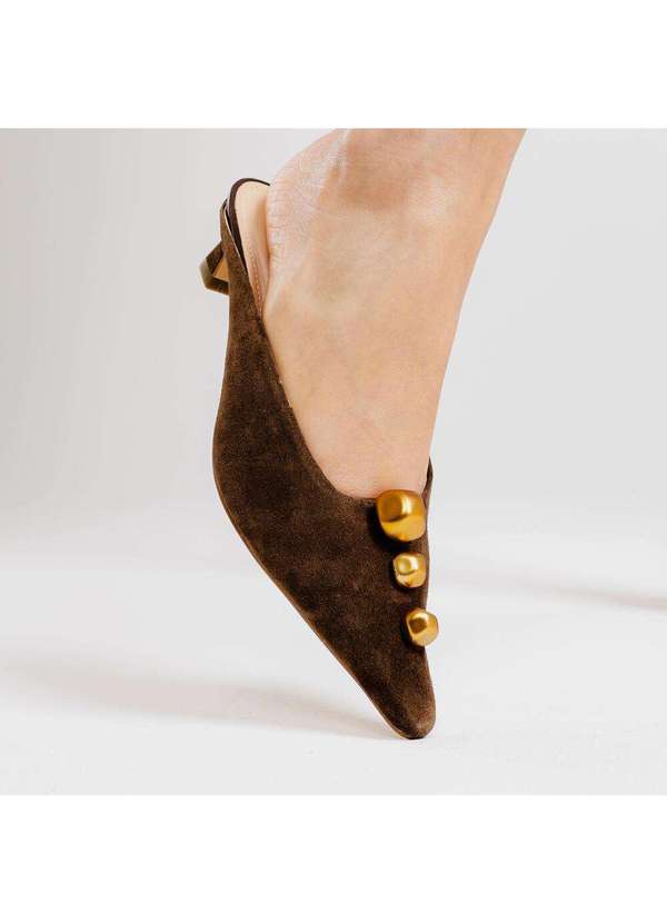 Cecconello - Mule Couro Salto Baixo Cecconello 2639010-1 Marrom 2