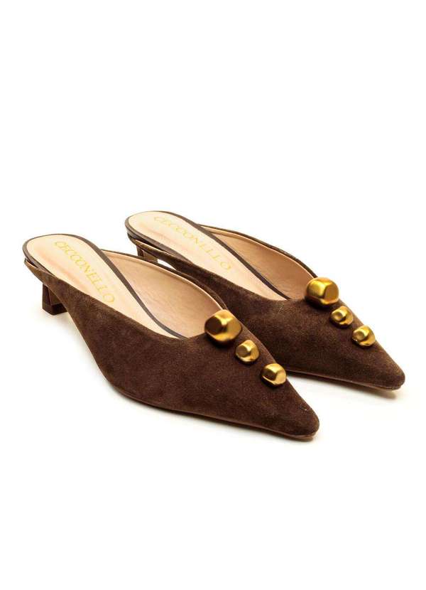 Cecconello - Mule Couro Salto Baixo Cecconello 2639010-1 Marrom 5