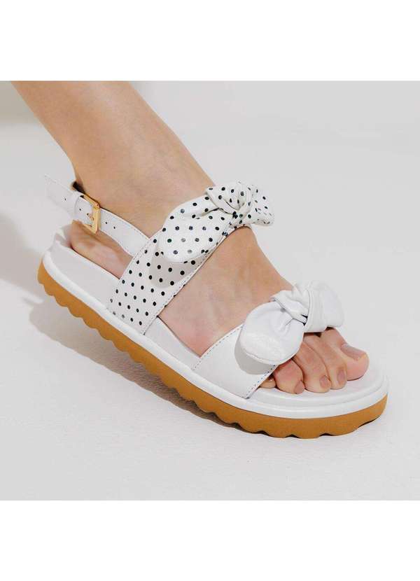 Cecconello - Sandália Papete Couro Cecconello 2491013-2 Branco 2