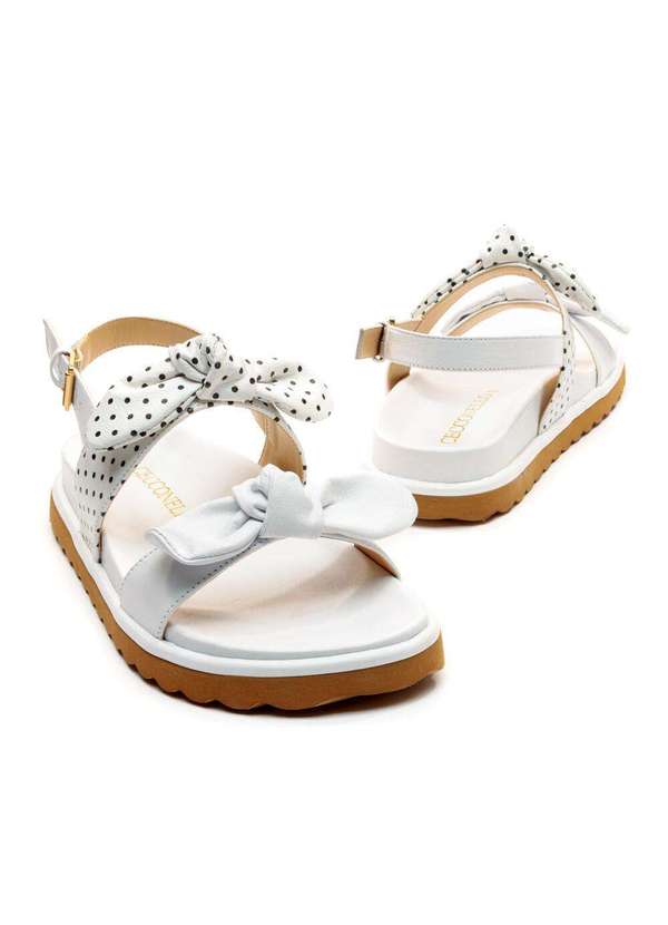 Cecconello - Sandália Papete Couro Cecconello 2491013-2 Branco 5