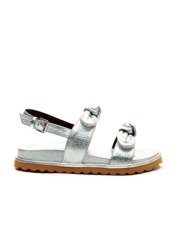 Cecconello - Sandália Papete Couro Cecconello 2491013-8 Prata