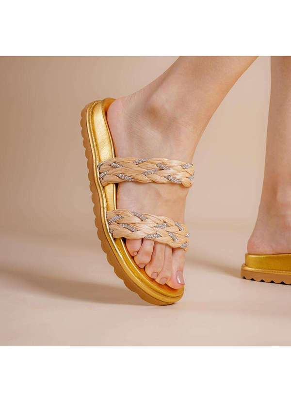 Cecconello - Sandália Papete C Cecconello 2491005-2 Ouro 2