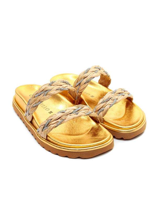 Cecconello - Sandália Papete C Cecconello 2491005-2 Ouro 5