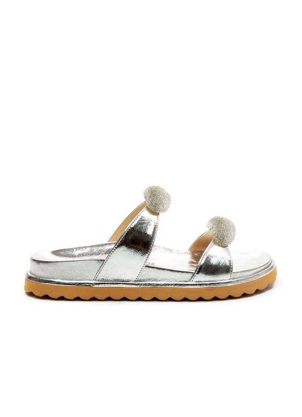 Cecconello - Sandália Papete Couro Cecconello 2491017-2 Prata