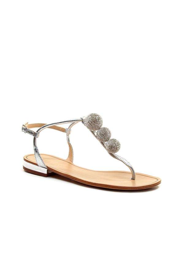 Cecconello - Rasteira Couro Cecconello 2724018-1 Prata 3