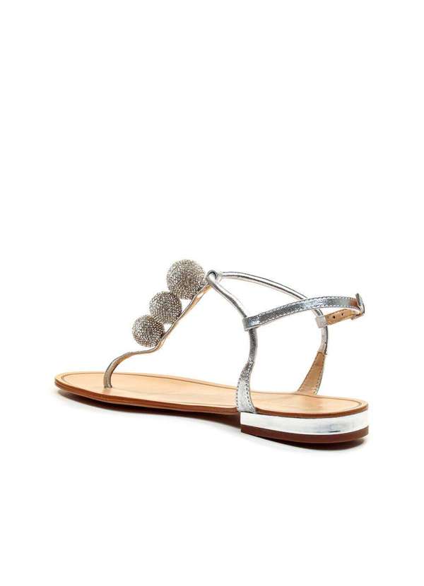 Cecconello - Rasteira Couro Cecconello 2724018-1 Prata 4