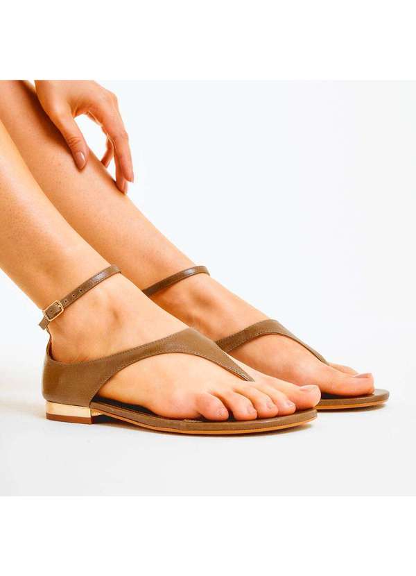 Cecconello - Rasteira Couro Cecconello 2751005-1 Marrom 2