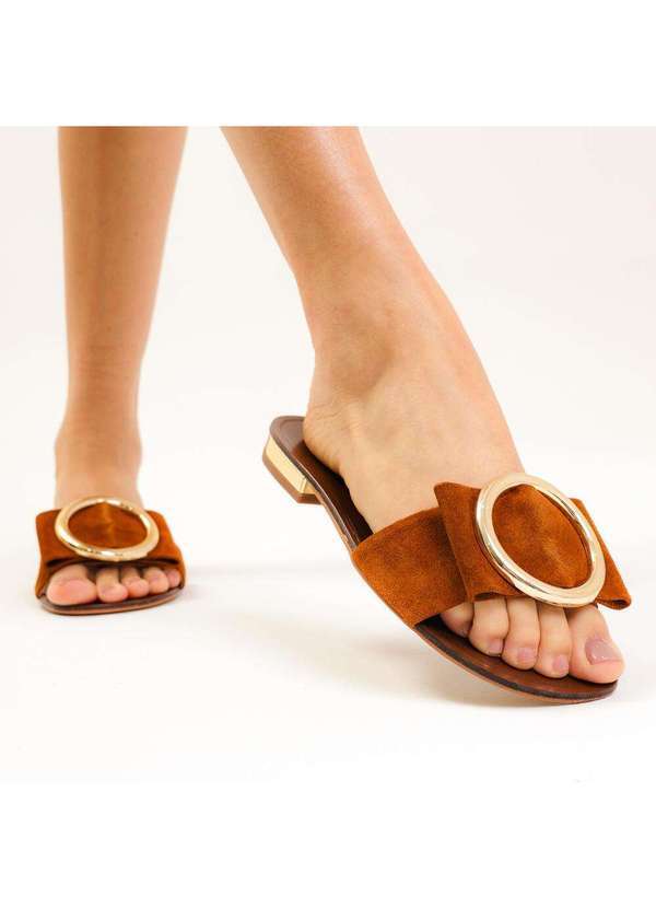 Cecconello - Rasteira Couro Cecconello 2724004-4 Marrom 2