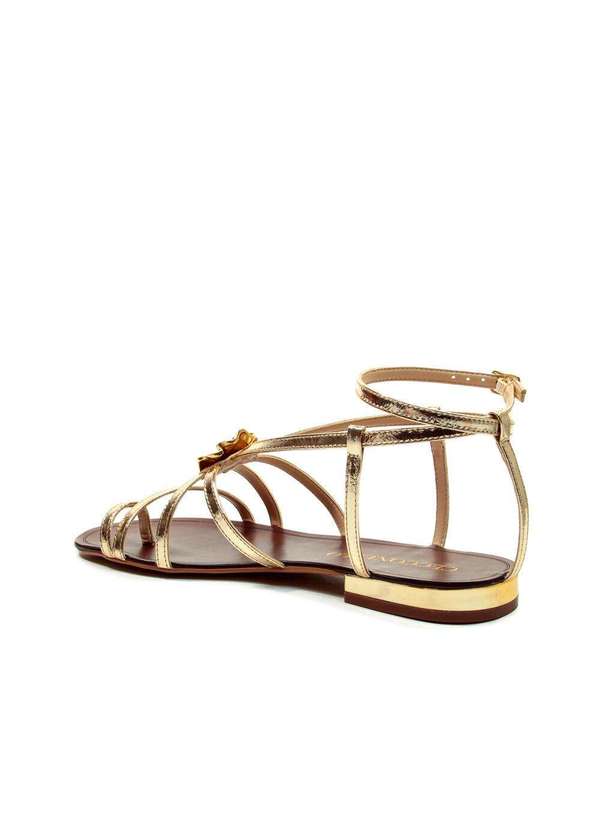 Cecconello - Rasteira Couro Ouro Cecconello 2724011-3 Ouro Light 4