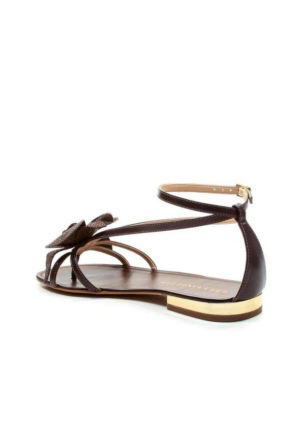 Cecconello - Rasteira Couro Cecconello 2724013-3 Marrom 4