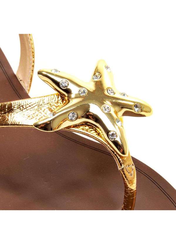 Cecconello - Rasteira Couro Ouro Cecconello 2724009-3 Ouro Light 5