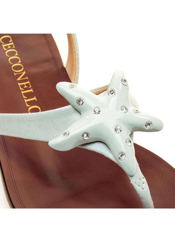 Cecconello - Rasteira Couro Cecconello 2724009-1 Verde 5